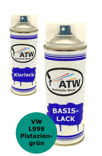 Autolack für VW L999 Pistaziengrün +400ml Klarlack Set